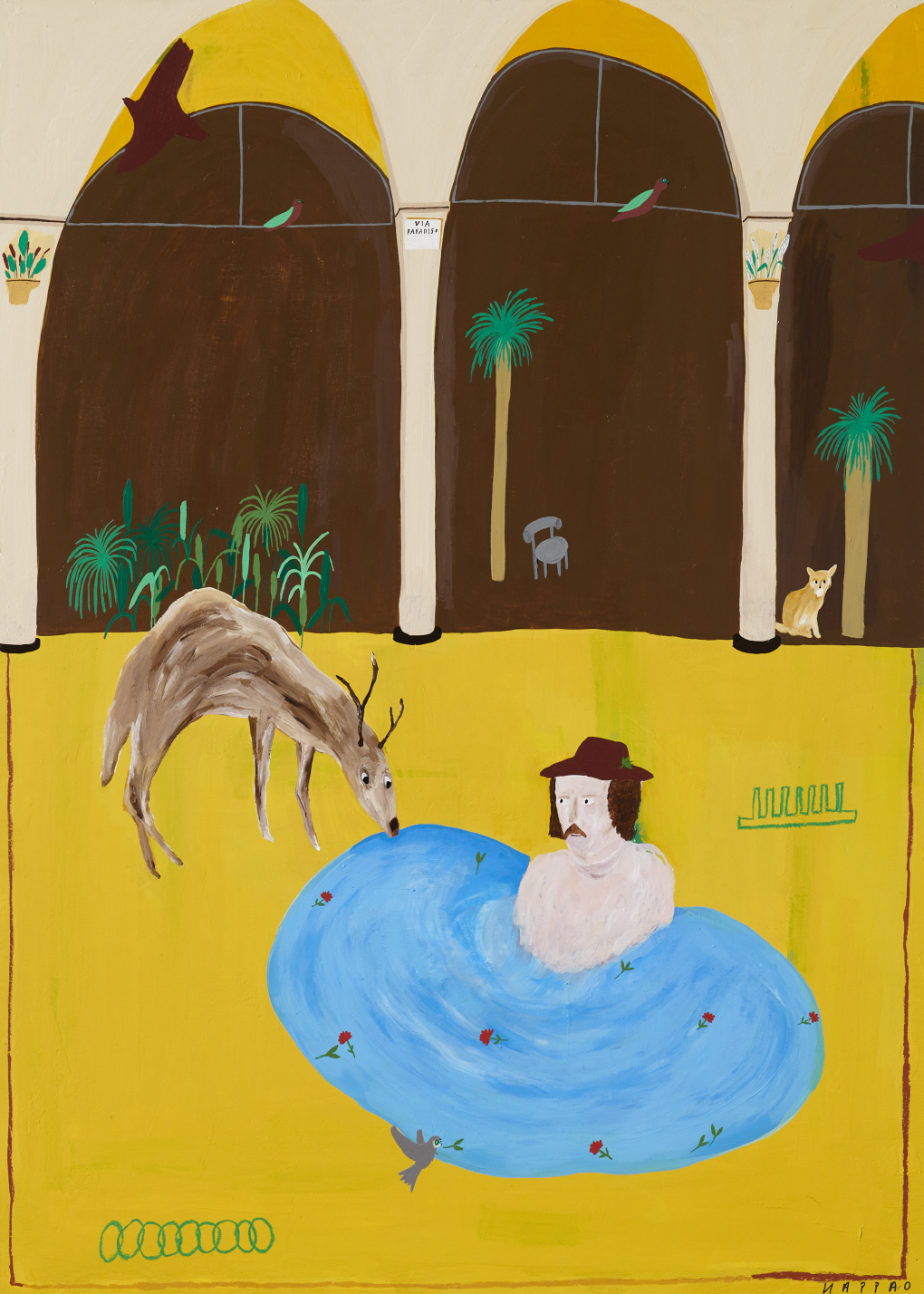 대표작품 - Via paradiso 행복한 길 2025, 3D 렌티큘러 3D Lenticular, 90X115cm.