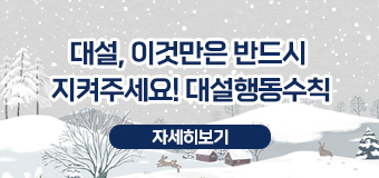 대설, 이것만은 반드시 지켜주세요! 대설행동수칙
자세히보